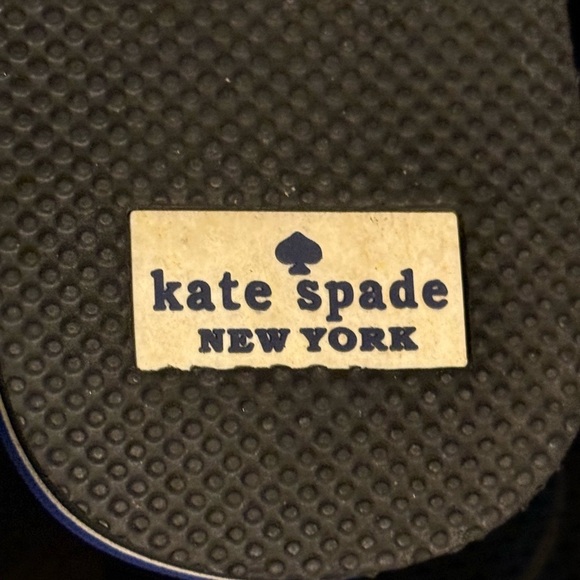 Kate Spade Navy and Pink Striped Flip Flop Sandals - Picture 5 of 5